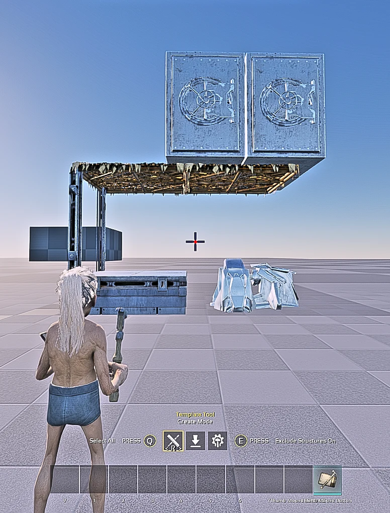 In-game screenshot of the Vault Dropped Generator, a Tek generator dropped inside a vault in ARK: Survival Ascended